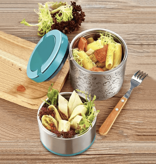 Tedemel LUNCH BOX 2 LAYER 2 Containers Lunch Box  (900 ml, Thermoware)