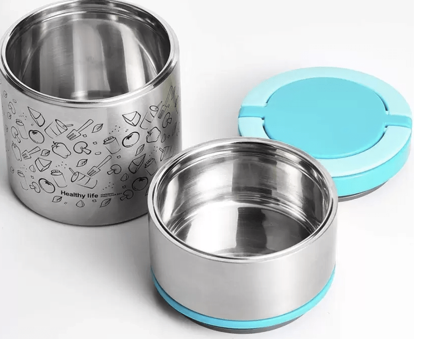 Tedemel LUNCH BOX 2 LAYER 2 Containers Lunch Box  (900 ml, Thermoware)