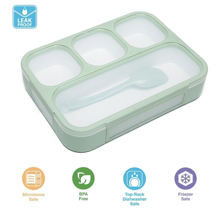 Donxote 1000ml Plastic Food Container, Multicolour