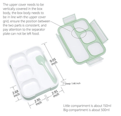 Donxote 1000ml Plastic Food Container, Multicolour-2