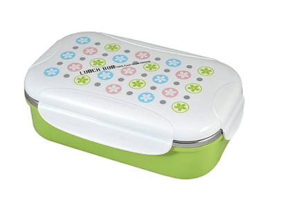 Stainless Steel Lunch Box with 1 Spoon Stylish and Attractive Air-Tight for School, College and Office