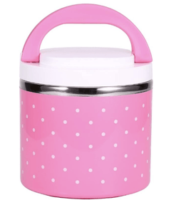CHICIRIS Lunch Storage Box, 1 Layer Thermal Lunch Box, Food Container for Work Picnic Pink-2
