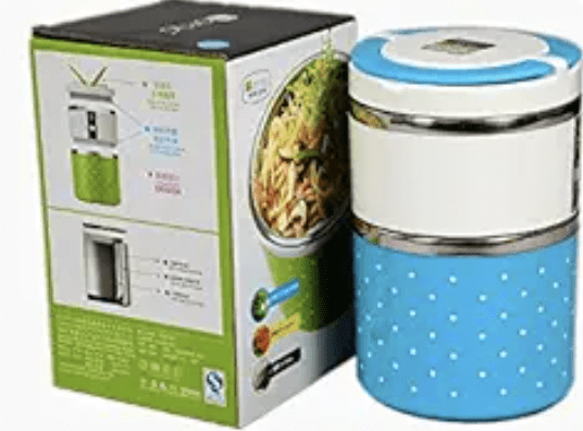 Homio 8504 Double Layer 2 Containers Lunch Box  (930 ml, Thermoware)