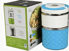 Homio 8504 Double Layer 2 Containers Lunch Box  (930 ml, Thermoware)-3