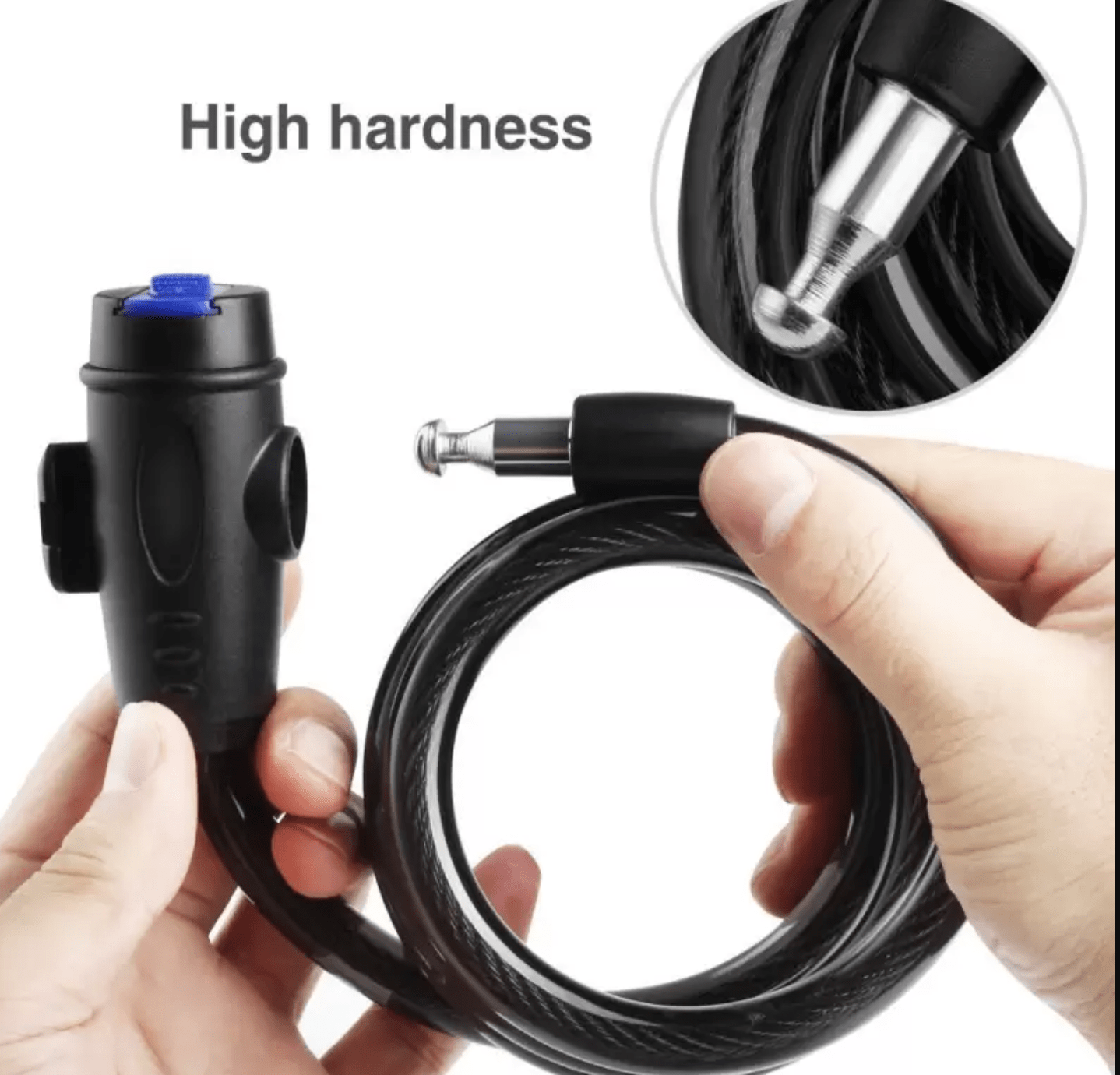 Bicycle Lock Anti-Theft MTB Road Bike Steel Wire Chain Lock Folding Bike Motorcycle Helmet Electric Bike Scooter Safety Padlock Padlocks multi colour-4