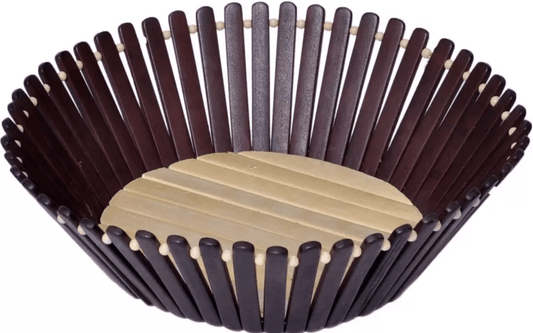 Wooden Fruit & Vegetable Basket  (Beige, Brown)