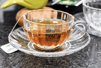 Glass Tea Cups and Saucers Set of 6 Pcs Cup and 6 Pcs Saucer 140 ML