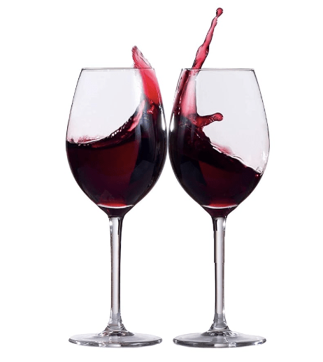 Elegant and Stylish Vintage Design Red Wine Glass | Long Champagne Wine Glass with Elegant Flutes Stem (310 ml, 2)