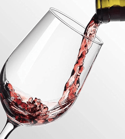 Elegant and Stylish Vintage Design Red Wine Glass | Long Champagne Wine Glass with Elegant Flutes Stem (310 ml, 2)