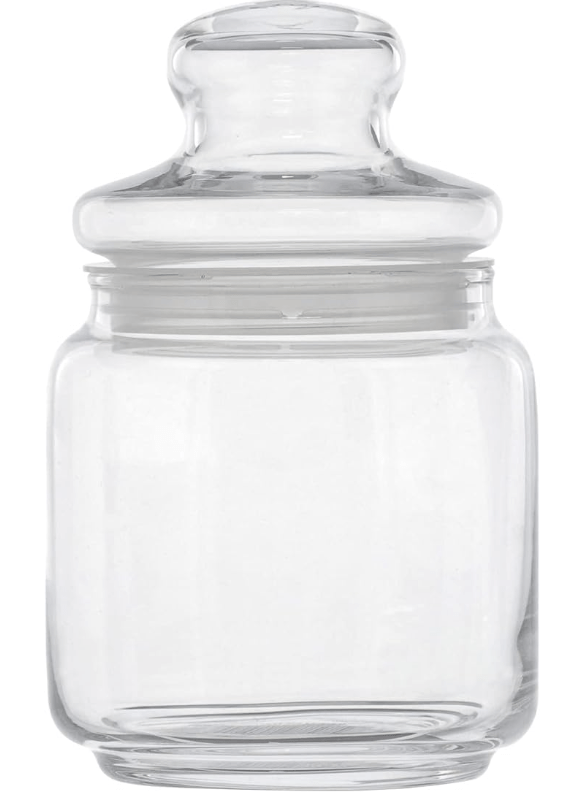 Glass Jar Luminarc Glass Bottle Storage Container, Pure Jar Club, 1.6 gal (0.5 L)