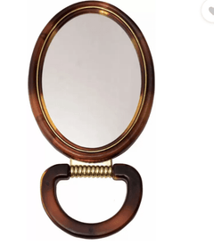 S Mark Oval Shape Double sided Standing Mirror (Small)-2