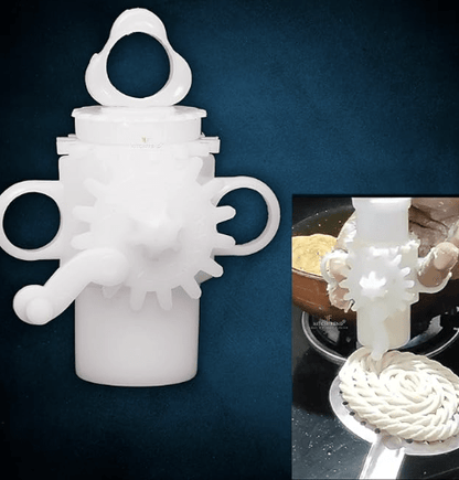 Murukulu Maker Press with 15 Different Types of Jalies Murukku Maker Namkeen Maker/Chakli/Noodles/Idiyapam/Cake Icing and Sev Pack of 1