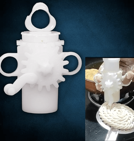 Murukulu Maker Press with 15 Different Types of Jalies Murukku Maker Namkeen Maker/Chakli/Noodles/Idiyapam/Cake Icing and Sev Pack of 1-2