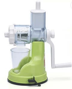 ANJALI Plastic Multi Purpose Juicer Hand Juicer  (White, Green)-3