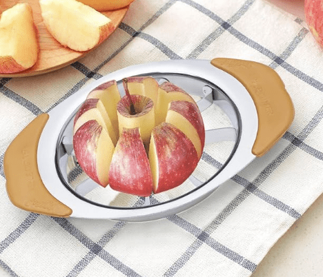Anjali Stainless Stainless Steel Apple Cutter with 8 Blades - Effortlessly Slice and Core Apples, Enhance Your Kitchen with This Fruit Slicer - Perfect for Home Use A01-2