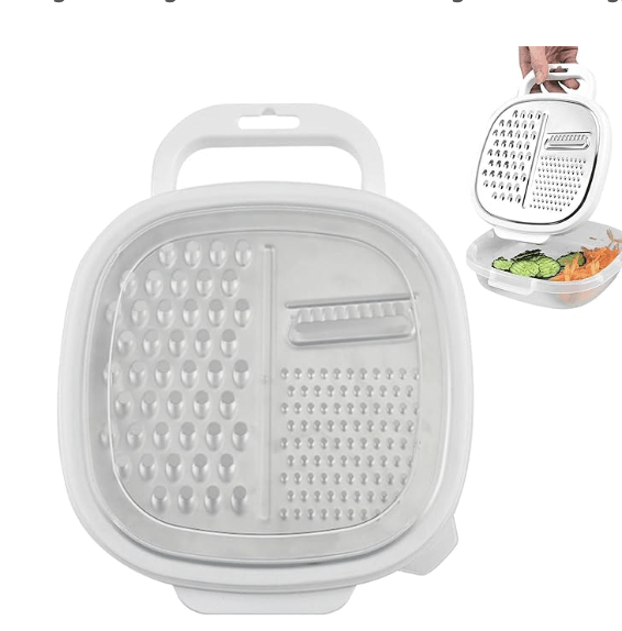 Chefline Multi Slicer21 - Sc10 Vegetable Chopper - Multifunctional 3 in 1 Onion Chopper Vegetable Slicer Cutter with Container,Professional Food Chopper Kitchen Gadgets for Potatoes Carrots Garlic-4