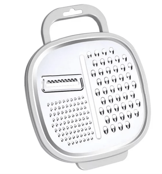 Chefline Multi Slicer31 - Sc09 Cheese Grater Citrus Lemon Zester with Food Storage Container & Lid - Perfect For Hard Parmesan Or Soft Cheddar Cheeses, Ginger, Vegetables, Butter, Chocolate & Nutmeg,F54820