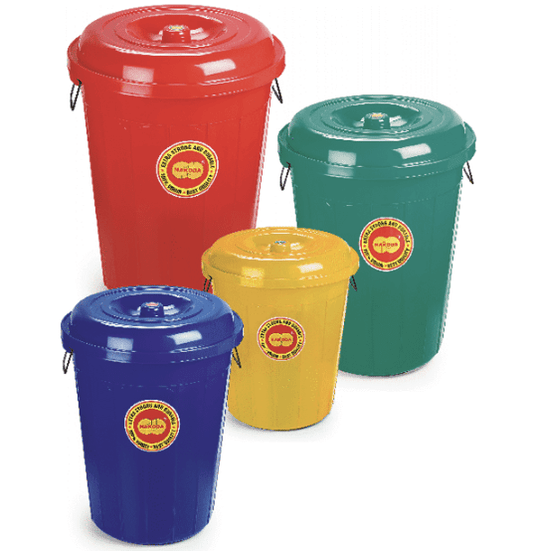 MODERN ROUND BUCKET WITH LID NAKODA