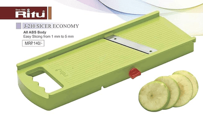 Ritu Stainless Steel Adjustable Slicer, Multicolour, Standard