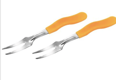 Ritu Fruit Fork - Economy, Stainless Steel, Easy To Use, 10 pcs-2