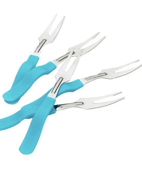 Ritu Fruit Fork - Economy, Stainless Steel, Easy To Use, 10 pcs-1