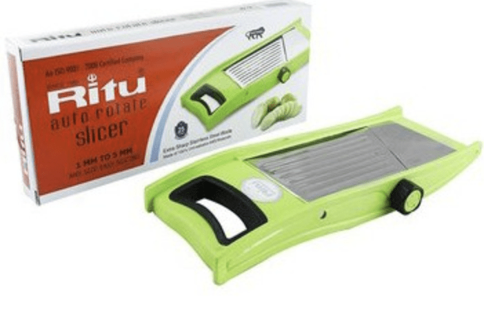 Ritu Auto Rotate Slicer 1 Mm To 5 Mm Extra Sharp Stainless Steel-2