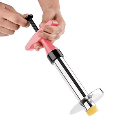 Stainless Steel Pineapple Cutter and Fruit Peeler Slicer with Drill Straw Hole Open | Pineapple Core Remover Tool for Home & Kitchen (Multicolor)