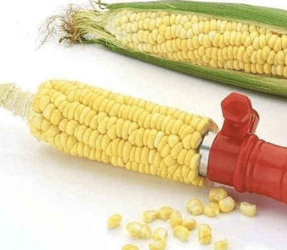 Plastic and Stainless Steel Sweet Corn Cutter Peeler (Multicolor)-3