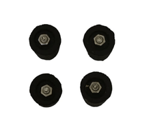 LPG Gas Stove Legs with Inner Stainless Steel Nut - Bolt (Black) - Set of 4 Pieces-2