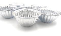 Bakers and Moulders Aluminium Bowl Shape Mini Moulds Baking Mold Cake/Pudding/Jelly Cup for Oven - 6 Pieces-2
