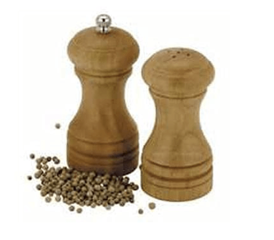 Wooden Salt Pepper Sprinkler Set Spices Grinder , Spices Grinder for Kitchen | Salt Pepper Dispenser