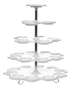 5-Tier Cup Cake Buffet Cake Stand Dispaly Holder Party Wedding | Pack of 1-3