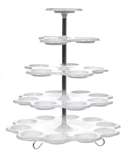 5-Tier Cup Cake Buffet Cake Stand Dispaly Holder Party Wedding | Pack of 1