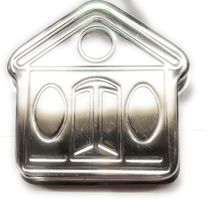 Aluminium House/Home/Hut Shape Cake Mould for 750 Grams of Cake.-2