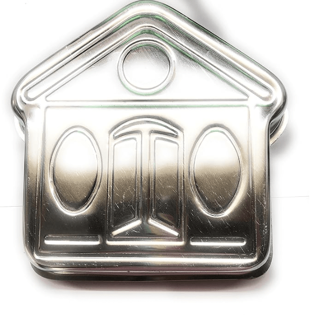 Aluminium House/Home/Hut Shape Cake Mould for 750 Grams of Cake.-2