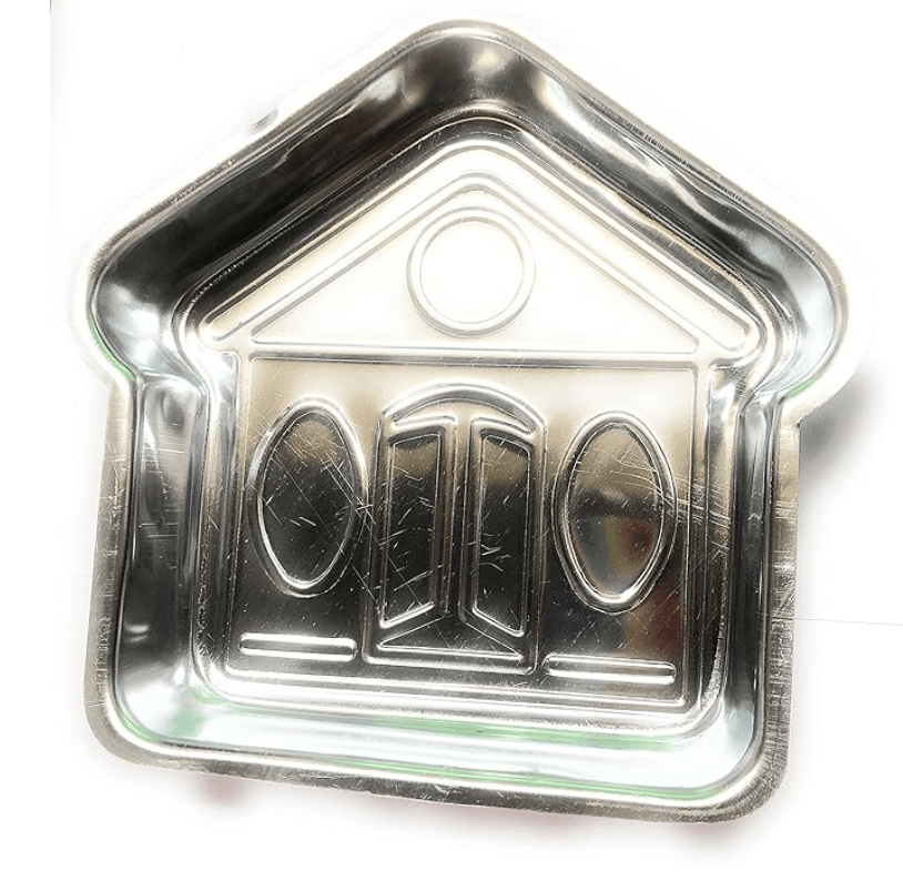 750 கிராம் கேக்கிற்கான அலுமினிய வீடு/வீடு/குடிசை வடிவ கேக் அச்சு. 