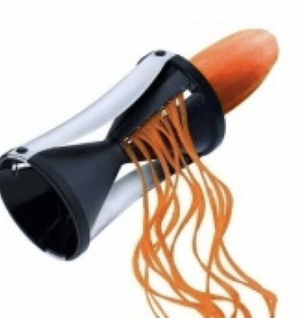 Spiral vegetable sharpener double-sided julienne