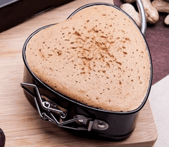 Cake Tray Mold Non-stick Cheesecake Pan Heart-shaped Bakeware with Removable Smooth Bottom-2