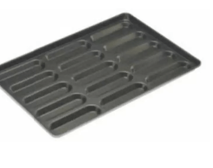 Kitchen Gallery Aluminium Hot Dog Tray 16x24x.75 (2x6) Baking Dish
