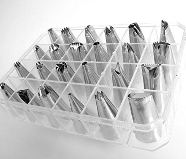 24Pcs Icing Piping Nozzle Tips Set Cake Decorating Set Baking Cake Decorating Tool-3