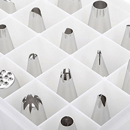 24Pcs Icing Piping Nozzle Tips Set Cake Decorating Set Baking Cake Decorating Tool