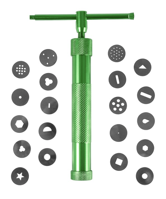 Stainless Steel Clay Extruder Sugar Paste Extruder Cake Fondant Decorating Tool Set