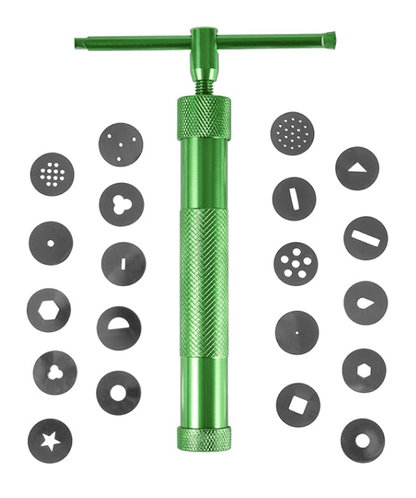 Stainless Steel Clay Extruder Sugar Paste Extruder Cake Fondant Decorating Tool Set