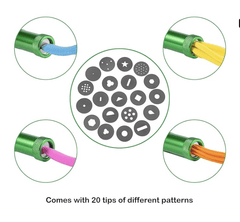 Stainless Steel Clay Extruder Sugar Paste Extruder Cake Fondant Decorating Tool Set-2