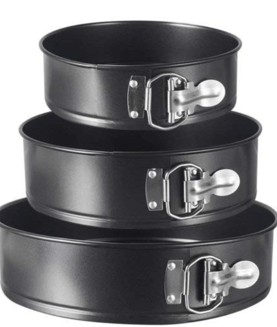 Aluminium Round Shape Cake Mould for Microwave Oven Baking Set Of 3