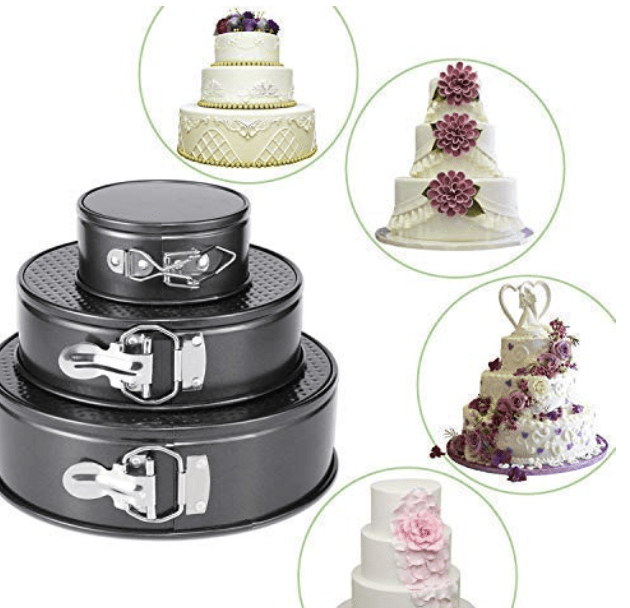 Aluminium Round Shape Cake Mould for Microwave Oven Baking Set Of 3