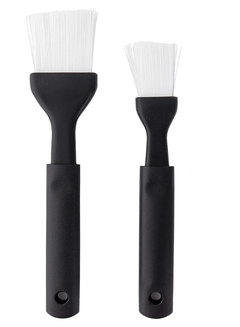 RamPro Plastic Basting Brush Black Food Grade Pastry Brush Set Heat Resistant Sauce Kitchen Brush for Baking and Cooking Pack of 2-4