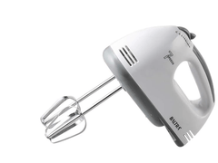 Baltra Rider Electric Hand Mixer Blender , Egg cake Beater for Kitchen With Stainless Steel Attachments, 7 -Speed, Includes; Beaters, Dough Hooks, white-5