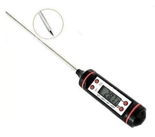 Digital Lcd Cooking Food Meat Probe Kitchen Bbq Thermometer Temperature Test Pen, instant read thermometer for Industrial, Grill, Candy, Milk, Oil, Liquid, Lab Chemical (5.9 Inches)