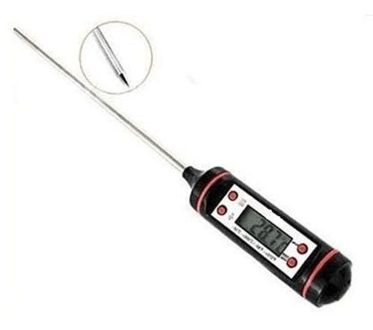 Digital Lcd Cooking Food Meat Probe Kitchen Bbq Thermometer Temperature Test Pen, instant read thermometer for Industrial, Grill, Candy, Milk, Oil, Liquid, Lab Chemical (5.9 Inches)
